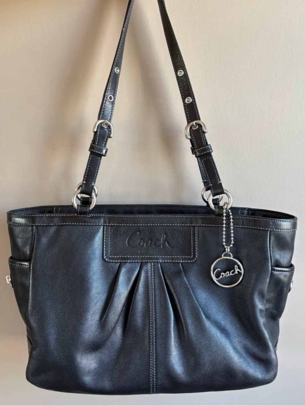 Coach East West Gallery Pleated Tote